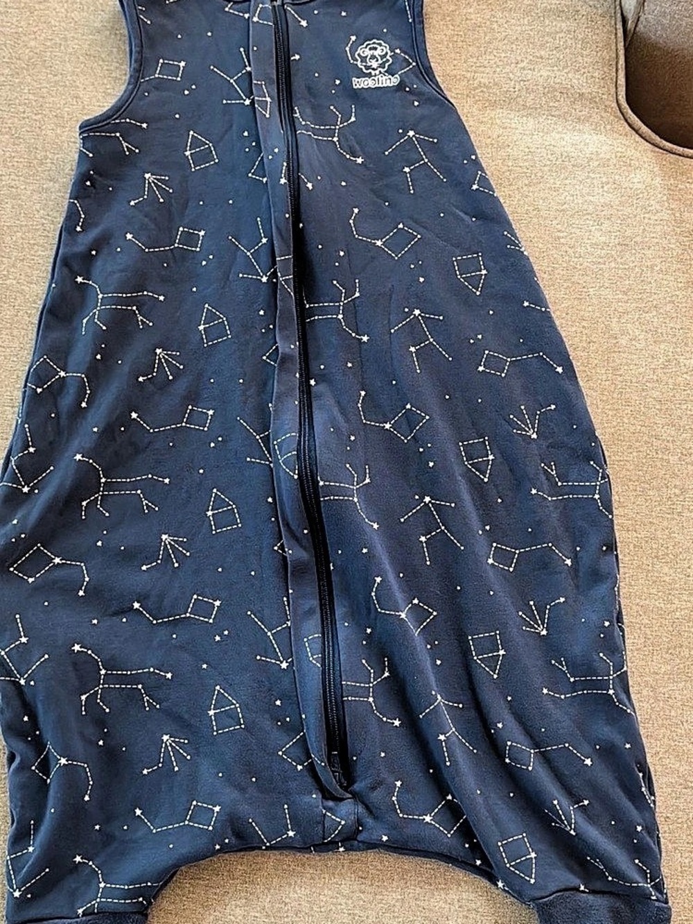 Woolino 4 Season Baby Sleep Bag with Feet Blue 18-36M